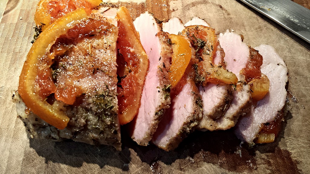 Roast Pork Loin with Preserved Orange